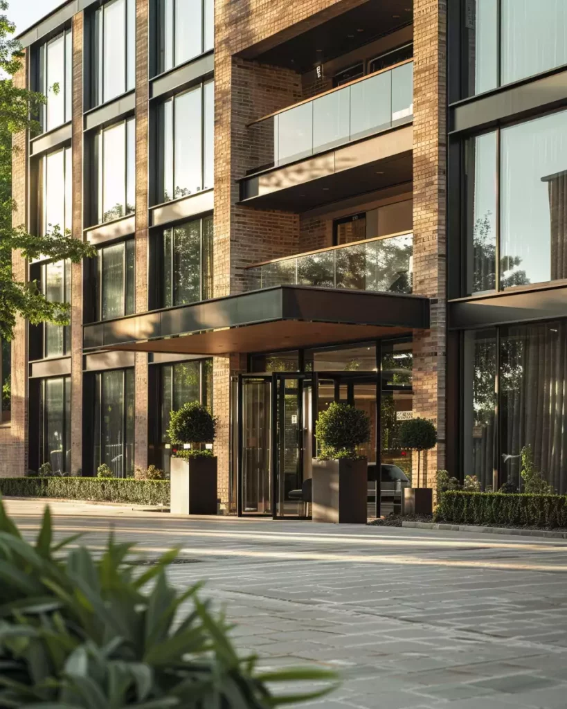 Outside of hotel that has had tm44 inspection done